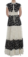 Dolce & Gabbana Floral Lace Ricamo Long Ball Maxi Dress - IT38|XS - Dresses