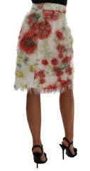 Dolce & Gabbana Floral Patterned Pencil Straight Skirt - Skirts