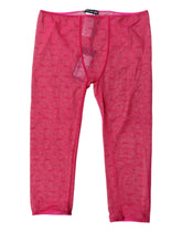 Dolce & Gabbana Fuchsia Logo Lace Lingerie Cropped Tight Underwear - IT2 | S - Boyshorts