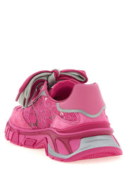 Dolce & Gabbana Fuchsia Polyamide Athletic Sneakers - EU39.5/US9.5