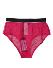 Dolce & Gabbana Fuchsia Tulle Nylon Mid Waist Panty Underwear - IT2 | S - Briefs