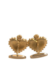 Dolce & Gabbana Gold 925 Sterling Silver DG Heart Cufflink - Cufflinks