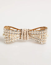 Dolce & Gabbana Gold Brass Glas Crystal Faux Pearl Embellished Brooch - Brooches & Lapel Pins