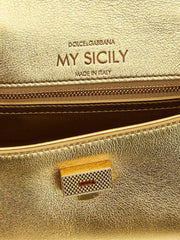 Dolce & Gabbana Gold Calfskin Handbag