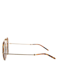 Dolce & Gabbana Gold Havana Frame DG Fatto A Mano Eyewea Sunglasses - Sunglasses