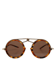 Dolce & Gabbana Gold Havana Frame DG Fatto A Mano Eyewea Sunglasses - Sunglasses