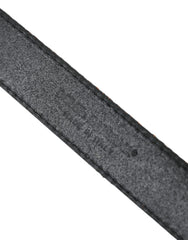 Dolce & Gabbana Gold Jacquard Stripes Silver Metal Buckle Belt - 90 cm / 36 Inches - Belts