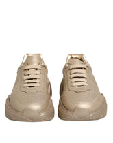 Dolce & Gabbana Gold Leather Daymaster Women Sneaker Shoes - EU36/US5.5