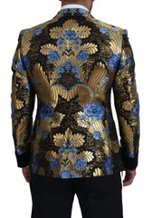 Dolce & Gabbana Gold Lurex Double Breasted Jacket Blazer - IT46 | S