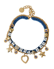 Dolce & Gabbana Gold Tone Brass Chain Iam The Star Bracelet - Bracelets