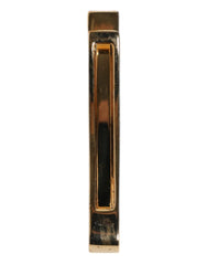 Dolce & Gabbana Gold Tone Brass Crystal Branded Accessory Tie Clip Bar - Tie Clips