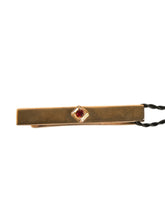 Dolce & Gabbana Gold Tone Brass Crystal Branded Tie Clip Bar - Tie Clips