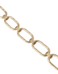 Dolce & Gabbana Gold Tone Brass Large Link Chain Jewelry Necklace - Necklaces