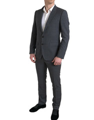 Dolce & Gabbana Gray 2 Piece Single Breasted MARTINI Suit - Pant Suits