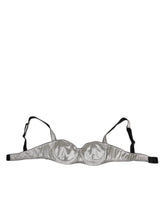 Dolce & Gabbana Gray Acetate Stretch Balconcino Bra Underwear - IT2 | S - Bras