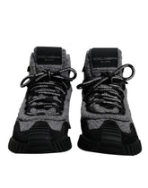 Dolce & Gabbana Gray Black NS1 High Top Boots Sneakers Shoes - EU37.5/US7