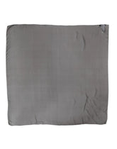 Dolce & Gabbana Gray Black Silk Square Women Foulard Scarf - Scarves & Shawls