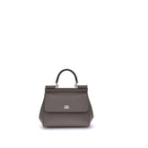 Dolce & Gabbana Gray Calf Leather Bos Taurus Shoulder Bag