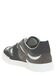 Dolce & Gabbana Gray Calfskin Athletic Sneakers