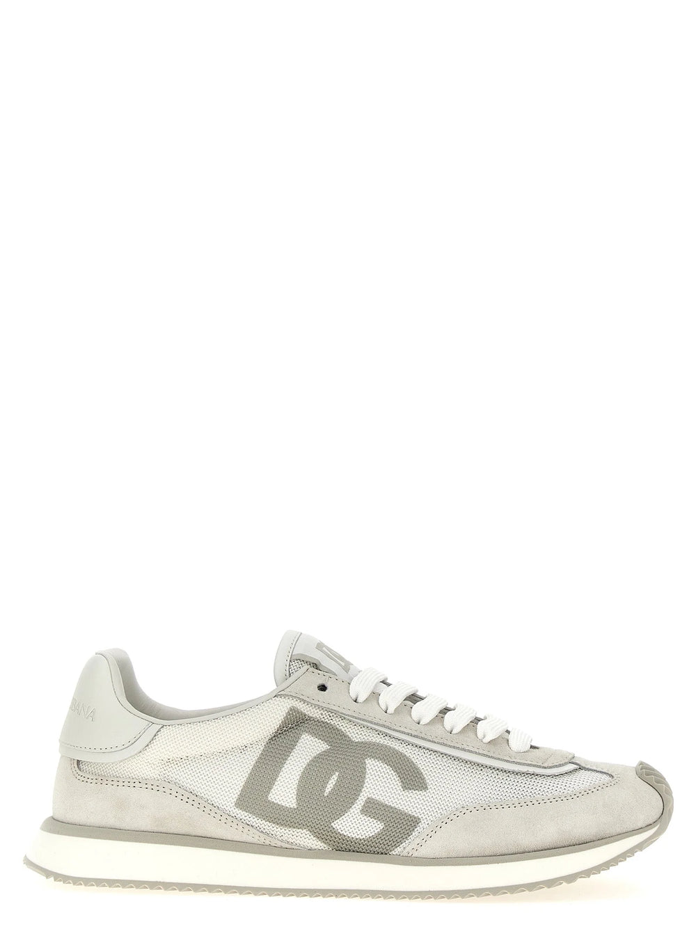 Dolce & Gabbana Gray Calfskin Low Top Sneakers