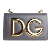 Dolce & Gabbana Gray Calfskin Shoulder Bag