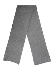 Dolce & Gabbana Gray Cashmere Knit Neck Wrap Shawl Scarf