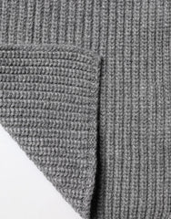 Dolce & Gabbana Gray Cashmere Knit Neck Wrap Shawl Scarf