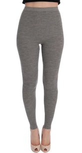 Dolce & Gabbana Gray Cashmere Stretch Tights - IT40|S - Hosiery
