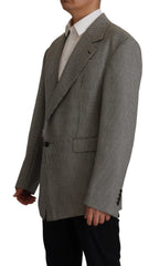 Dolce & Gabbana Gray Checkered Single Breasted Jacket Blazer - IT48 | M - Sport Jackets