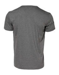 Dolce & Gabbana Gray Cotton Crew Neck Short Sleeves T-shirt - T-Shirts