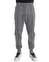 Dolce & Gabbana Gray Cotton Jogger Skinny Sweatpants Pants - IT48 | M - Joggers