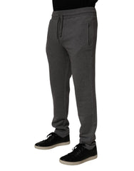 Dolce & Gabbana Gray Cotton Jogger Sweatpants Trouser Pants - IT44 | XS