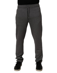 Dolce & Gabbana Gray Cotton Jogger Sweatpants Trouser Pants - IT44 | XS