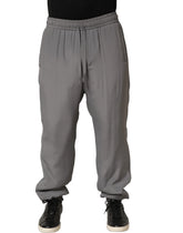 Dolce & Gabbana Gray Cotton Jogger Sweatpants Trouser Pants - IT48 | M