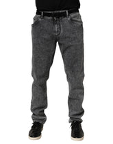 Dolce & Gabbana Gray Cotton Slim Fit Denim Trouser Jeans - IT56 | XXL - Jeans