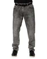 Dolce & Gabbana Gray Cotton Straight Leg Denim Trouser Jeans - IT58 | XXL