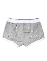 Dolce & Gabbana Gray Cotton Stretch Regular Boxer Underwear - Boxer Briefs