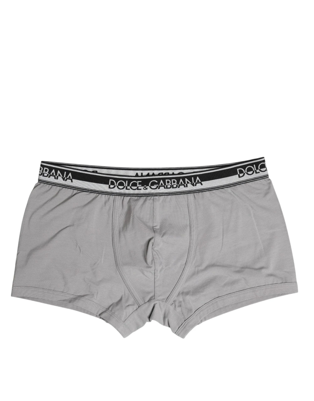 Dolce & Gabbana Gray Cotton Stretch Regular Boxer Underwear - IT4 | S - Boxer Briefs
