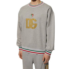 Dolce & Gabbana Gray Cotton Sweatshirt - IT46 | S