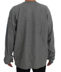Dolce & Gabbana Gray Crewneck Pullover Silk Sweater - IT48 | M - Sweaters