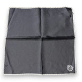Dolce & Gabbana Gray Crown Logo Square Handkerchief Scarf - Scarves & Shawls