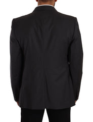 Dolce & Gabbana Gray Double Breasted 2 Piece SICILIA Blazer - IT56 | XL - Sport Jackets