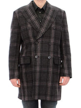 Dolce & Gabbana Gray Double Breasted Coat Jacket - IT48 | M - Overcoats