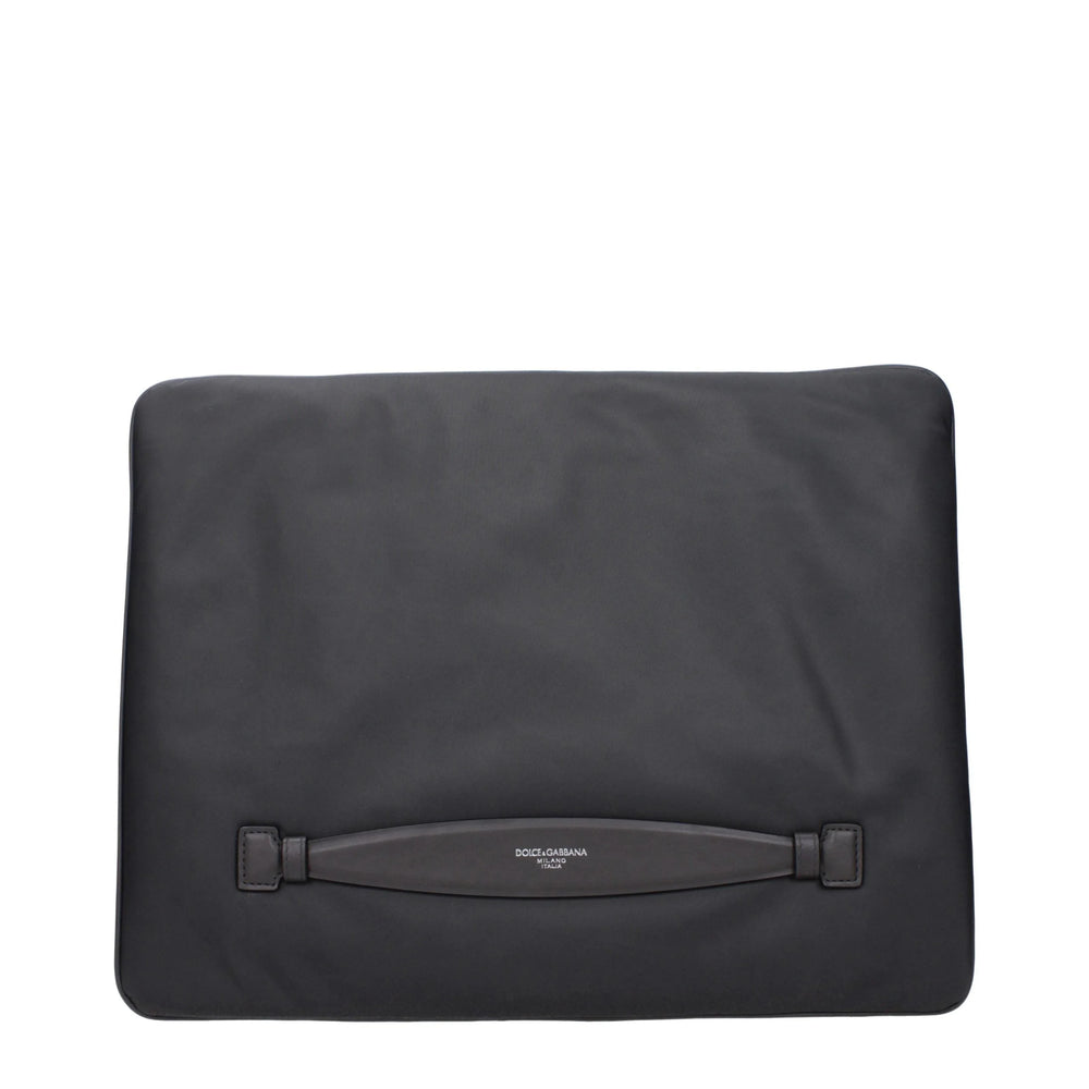 Dolce & Gabbana Gray Fabric Clutch Bag