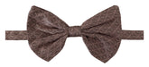 Dolce & Gabbana Gray Fantasy Print Adjustable Neck Papillon Bow Tie - Neckties