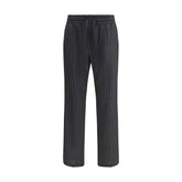 Dolce & Gabbana Gray Fleece Wool Casual Pants