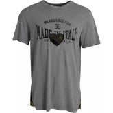 Dolce & Gabbana Gray Graphic Print Cotton Round Neck T-shirt - IT54 | XL - T-Shirts
