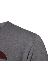 Dolce & Gabbana Gray Logo Print Cotton Crew Neck Men T-shirt - T-Shirts