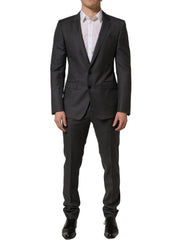 Dolce & Gabbana Gray MARTINI Slim Fit Formal 2Piece Men Suit - IT48 | M