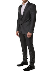 Dolce & Gabbana Gray MARTINI Slim Fit Formal 2Piece Men Suit - IT48 | M